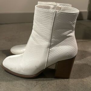 Altard State Faux Snake Skin Booties